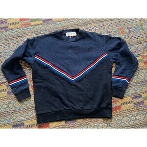 Etre Cecile Chevron Stripe Sweatshirt Athletic Athleisure Size M Cotton Portugal